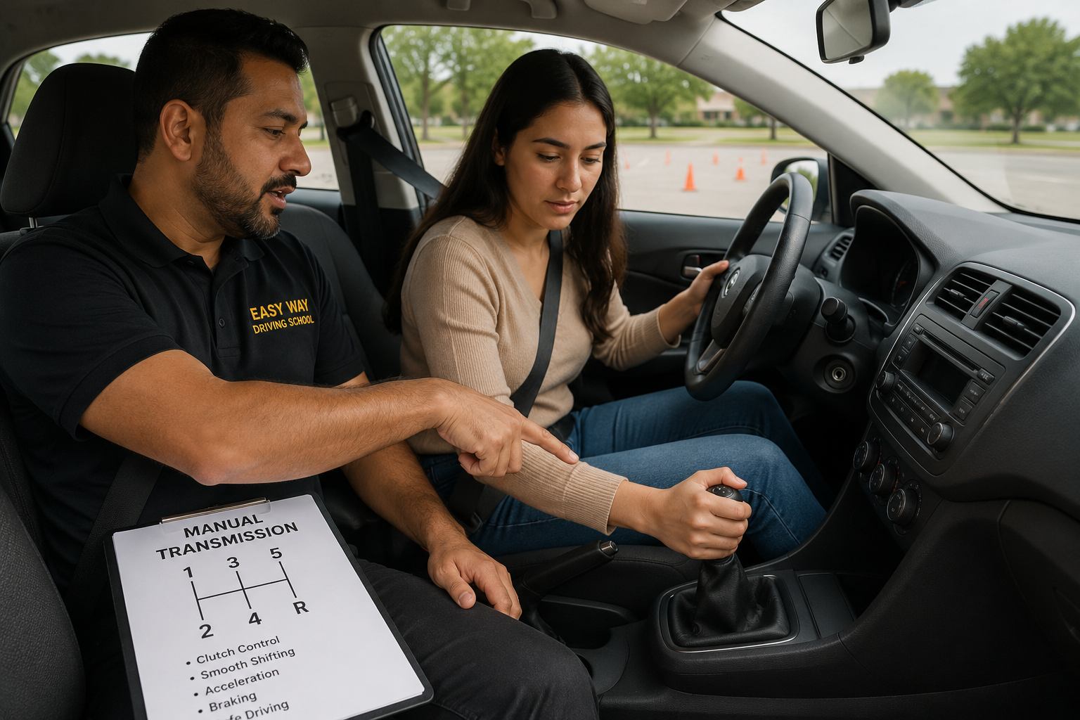 Manual driving lessons