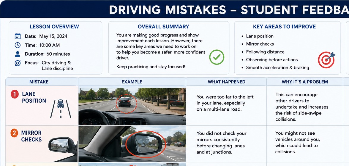 Top Driving Mistakes New Drivers Make | Easy Way Driving School