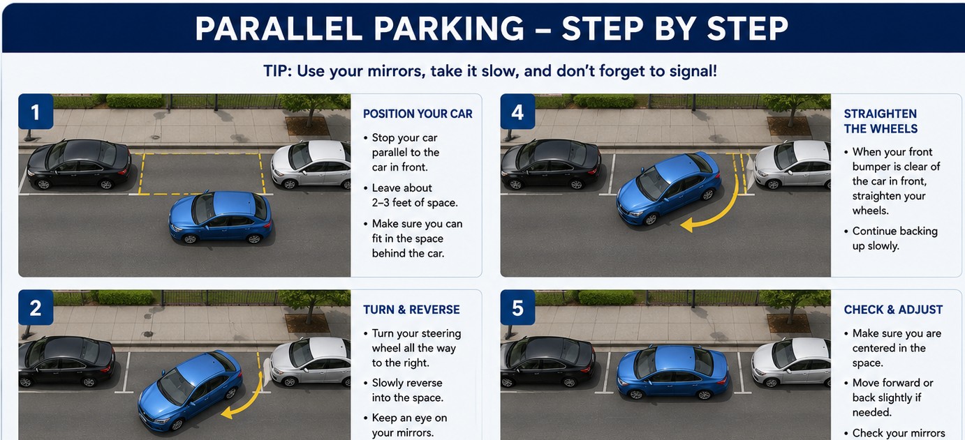 Parallel Parking Tips | Easy Way Driving School