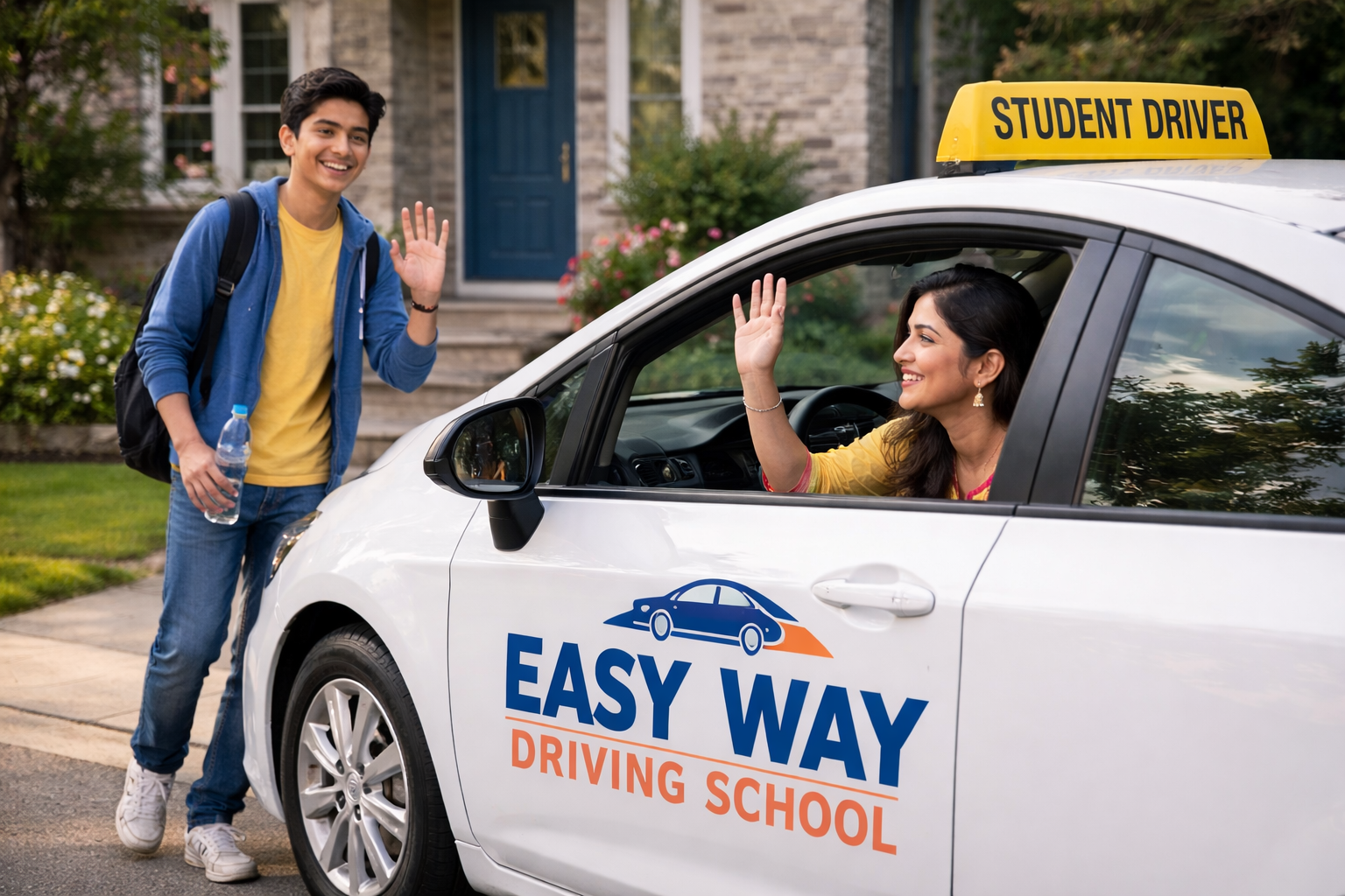 Pickup and drop-off for driving lessons