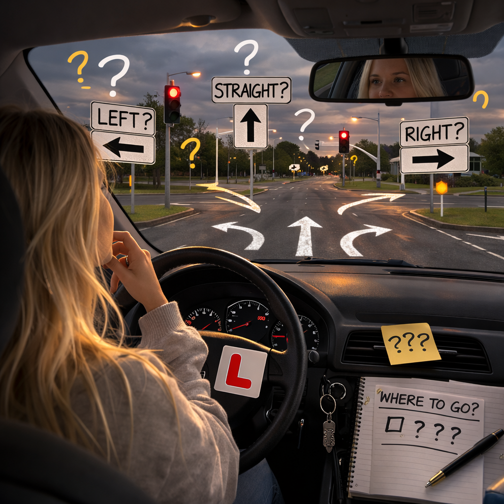 Safe driving checklist graphic